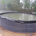 Blck fish farm pond geomembrane